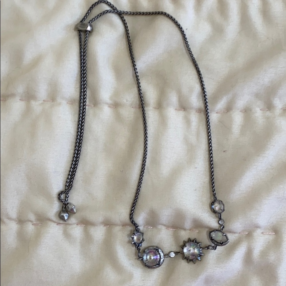 Kendra Scott Antique Silver Adjustable Necklace